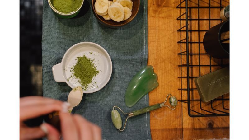 Photo of green tea powder