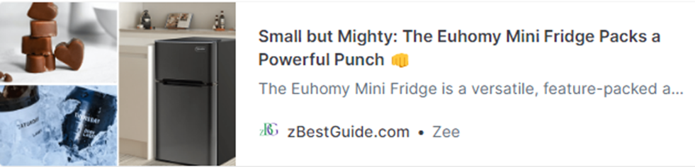 Image of zBestGuide's review article on Euhomy's Mini Fridge and Freezer