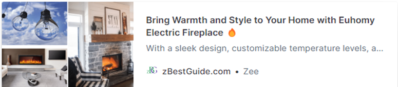 Image of zBestGuide's review article on Euhomy's Electric Fireplace