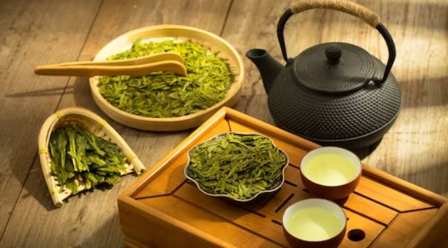 Photo of green tea offering to support fasting