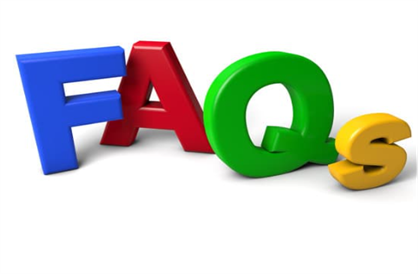 Colorful puzzle-shaped image of FAQs.