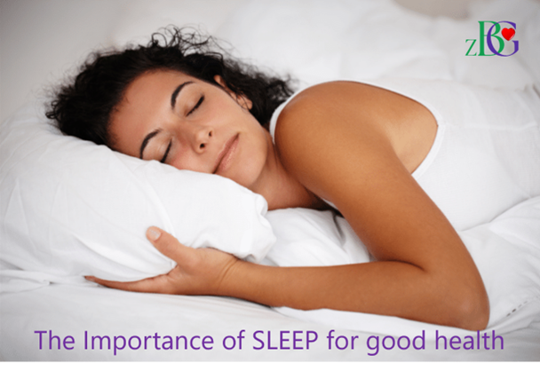 Photo of woman sleeping comfortably in support of good health.