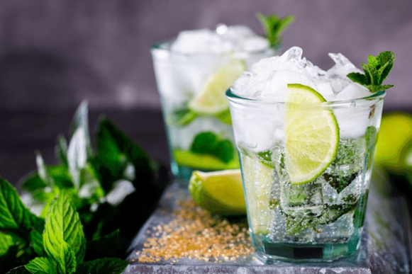 Photo of a Mojito cocktail in reference to one-of-a-kind recipes