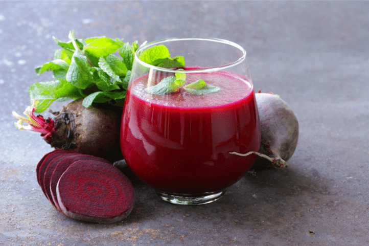 Photo of a glass of delicious Beet Juice