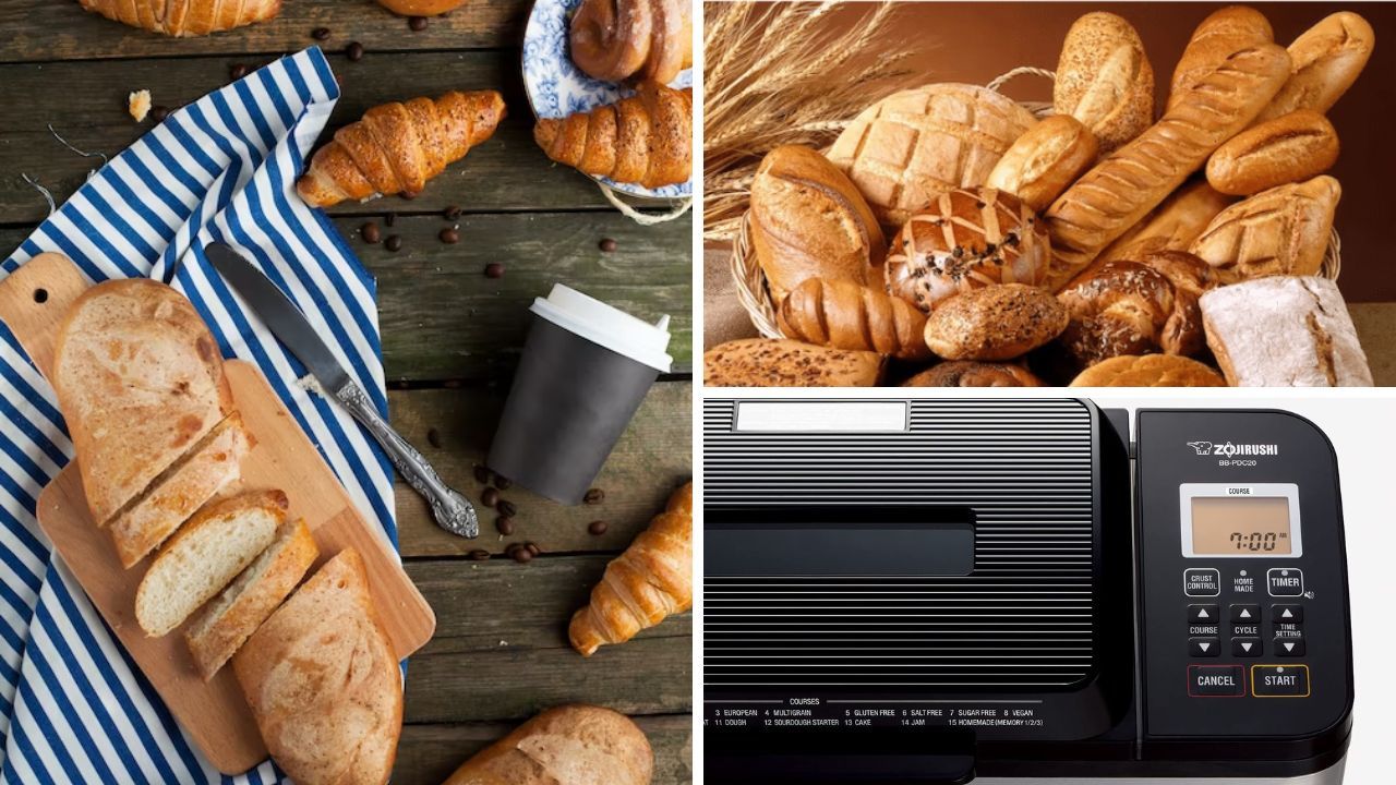 Images of bread and Zojirushi breadmaker, the best.
