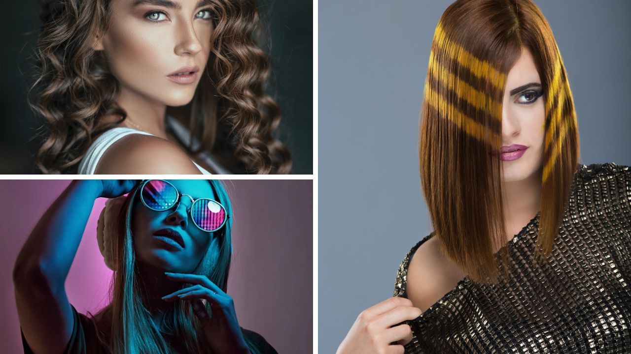 Photos of several hair models who use the Revlon Hir Dryer